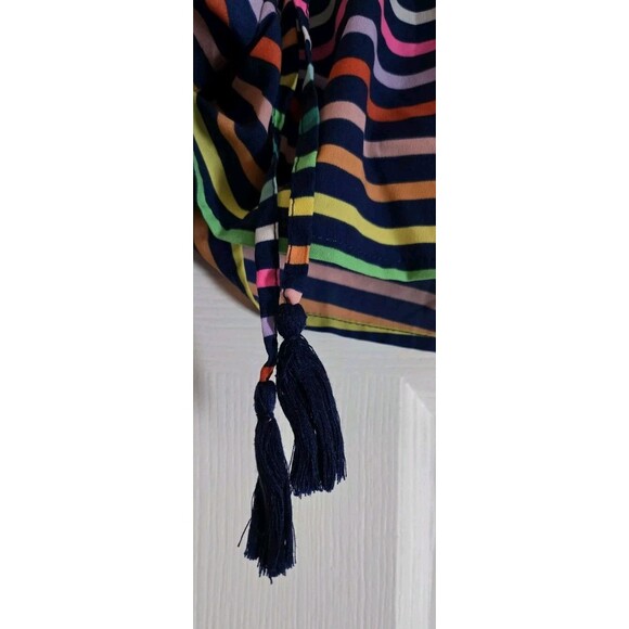 City Streets Shorts Womens Medium M Lightweight Pull On Rainbow Colors Stripes - Picture 3 of 7